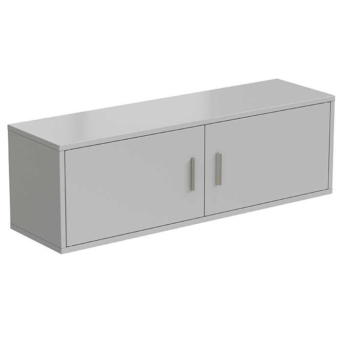 Полка настенная 1200х380х340, серый металл