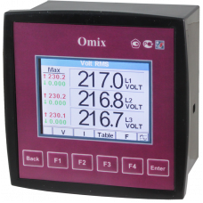 Анализатор параметров трехфазной сети Omix P99-MA-3-0.1-RS485 100000056