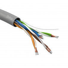 Кабель ЭРА SIMPLE U/UTP 4x2x24 AWG Cat5e CCA PVC