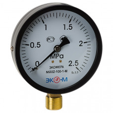 Манометр  ЭКОМЕРА МД02-100 мм 0...2.5 МПа М20х1.5