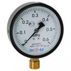 Манометр  ЭКОМЕРА МД02-100 мм 0...0.6 МПа М20х1.5