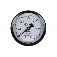 Манометр  ЭКОМЕРА МД02-50 мм 0...0.6 МПа G1\4 Осевой