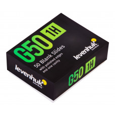 Стекла предметные с лункой Levenhuk G50 1H 50 штук