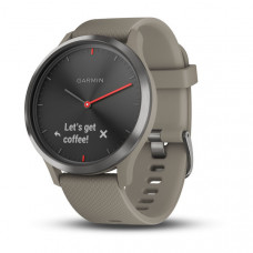 Смарт-часы Garmin VivoMove HR чёрные с песочным ремешком