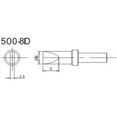 Наконечник АКТАКОМ 500-8D