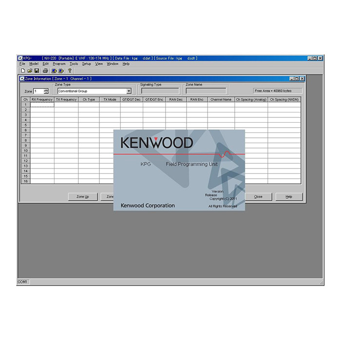Программное обеспечение Kenwood KPG-124DM