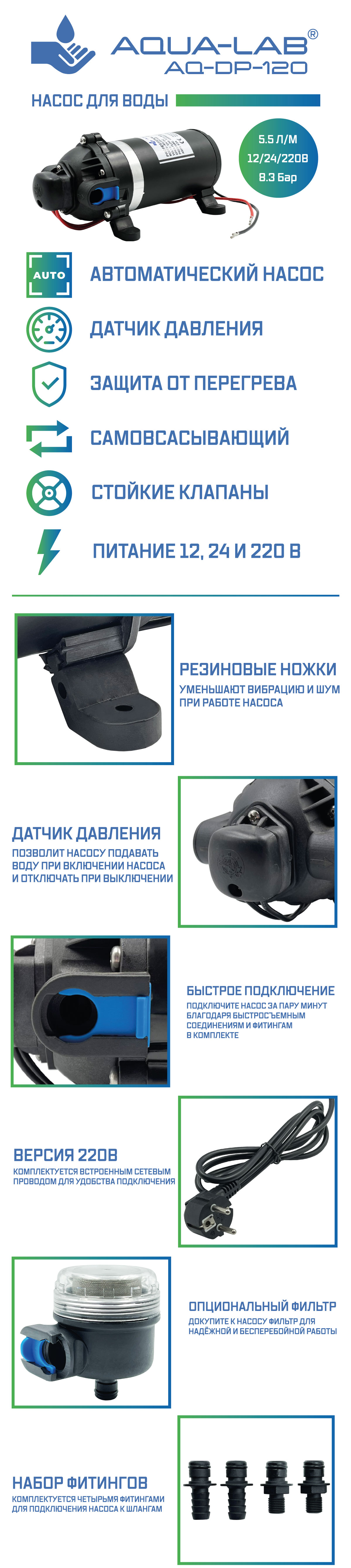 насос aq-dp-120 информация