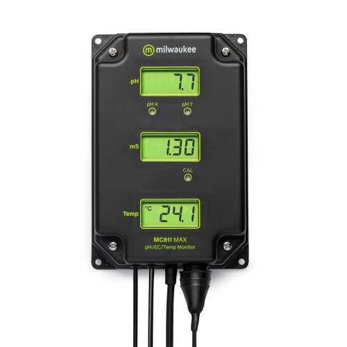 Milwaukee Instruments MC811US MAX рH/EC/Temp монитор стационарный