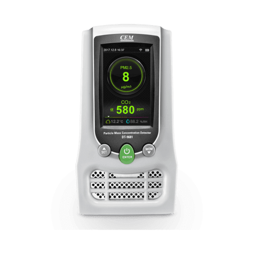 CEM DT-9680 счётчик пылевых частиц, формальдегид, температура, влажность