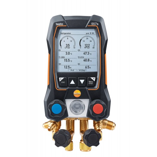 TESTO 557s цифровой манометрический коллектор  с 4-х ходовым блоком клапанов и с Bluetooth