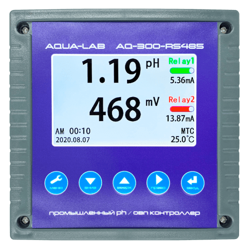 AQUA-LAB AQ-300-RS485 промышленный PH/ORP контроллер (без электродов)