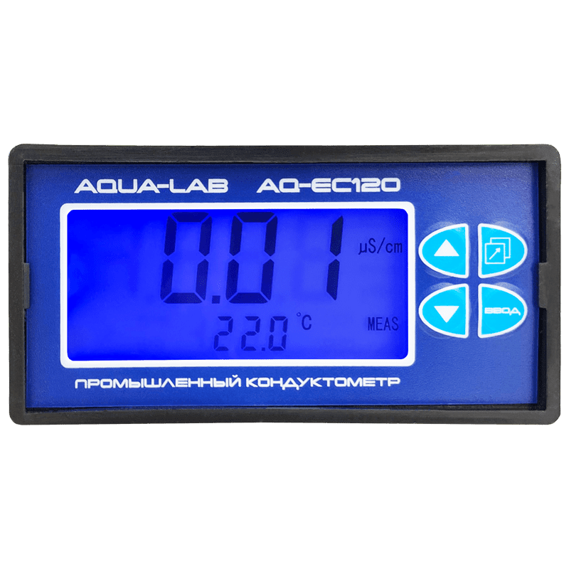AQUA-LAB AQ-EC120 промышленный кондуктометр подсветка дисплея