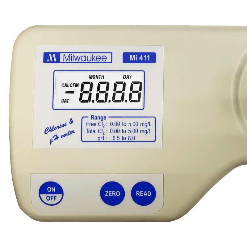 Дисплей и органы управления мутнометра Milwaukee Electronics Mi411