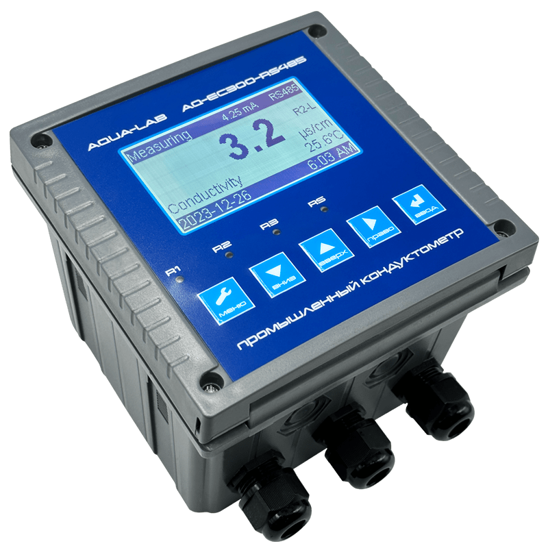 Промышленный кондуктометр контроллер AQUA-LAB AQ-EC-300-RS485