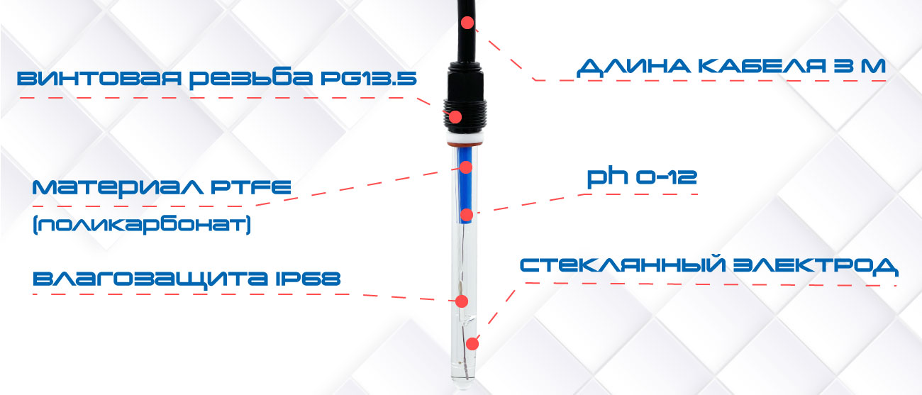 AQ-PH-HI.T3 высокотемпературный электрод ph описание
