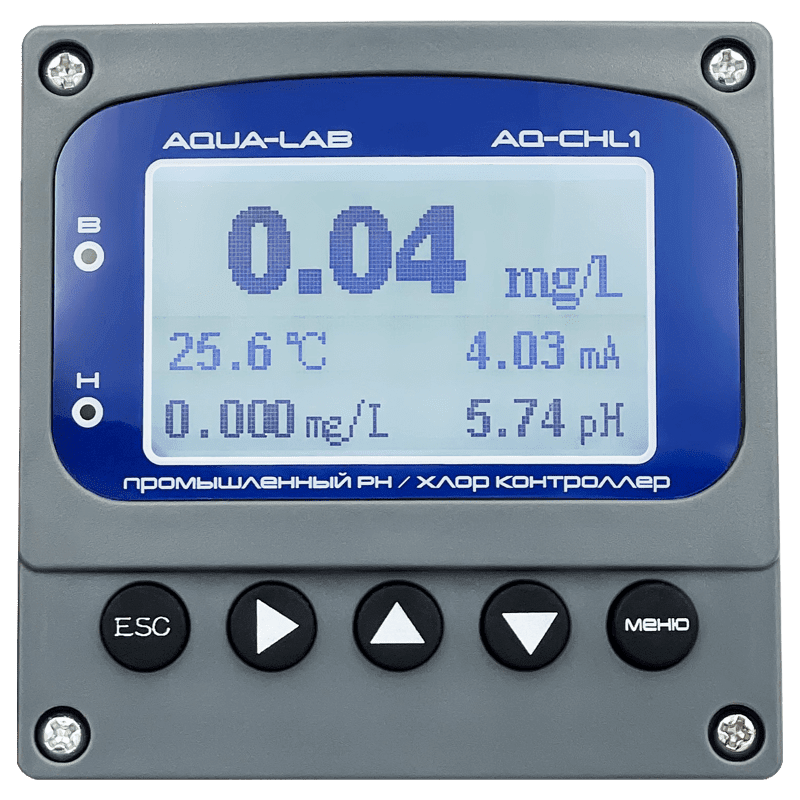 AQUA-LAB AQ-CHL1 промышленный промышленный контроллер рН и хлора (включенный дисплей)